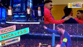 Reactions to Sergi Roberto's 6-1 Goal against PSG (Mar 17)