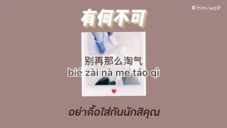 (THAISUB/PINYIN) | ไม่มีอะไรเป็นไปไม่ได้《有何不可》许嵩 Cover：封茗囧菌 #แปลไทย #เพลงจีน