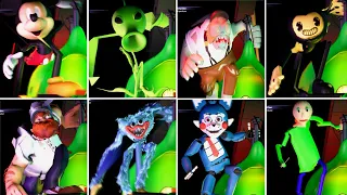 ALL NEW FINAL BOSSES OVER MONTY - FNAF Security Breach (Candy, Huggy, Baldi, PvZ, Mickey, Bendy)