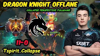 Tspirit.Collapse OFFLANE [DRAGON KNIGHT] Perspective FULLGAME Dota 2 7.35D New Patch