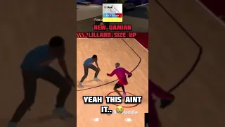 NEW DAMIAN LILLARD SIZE UP IN NBA 2K22 SEASON 9 (NEW SEASON 9 DRIBBLE MOVES IN NBA 2K22) #shorts