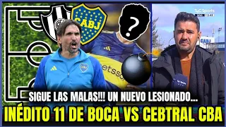 Una nueva baja y el 11 INÉDITO de Boca vs Central Córdoba...