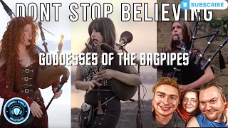 The Snake Charmer Goddesses of the Bagpipes Don't Stop Believin Journey Cover Official Music Video F