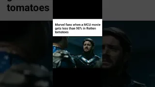 MCU fans when Thor Love and Thunder got low ratings in Rotten Tomatoes 😂 #shorts