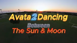 Avata 2 Dancing between the Sun and Moon #fpv #drone #avata #avata2 #dance #sunset #moon