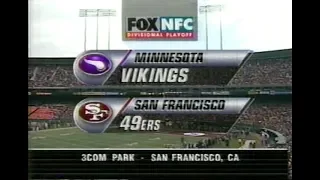 NFL on FOX - 1997 Divisional Playoffs open - Vikings vs 49ers