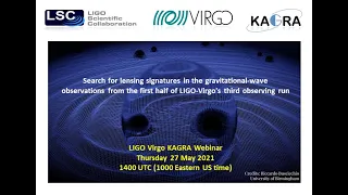 LVK Webinar 07 210527: Gravitational-wave lensing