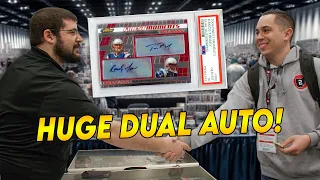 Buying a RARE Tom Brady Dual Auto At The Chantilly Card Show 🤯