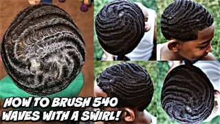 HOW TO BRUSH & HIT THE RIGHT ANGLES FOR 540 WAVES WITH A SWIRL (FOR KIDS & BEGINNERS) THE DRIP BROS!