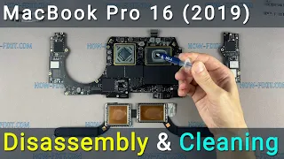 MacBook Pro 16 2019 Disassembly, fan cleaning and thermal paste replacement