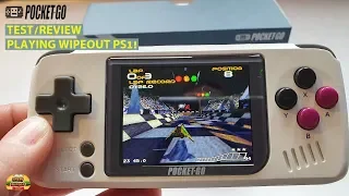 Pocket-Go Test and Review | Playing Wipeout PS1 on Pocket Go plus loads more