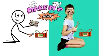 Make Me Angry: can you? - Walkthrough| Game vs Real Life| Kid Skit