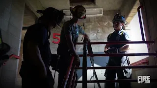 Fire Hose Management Through Stairwells | Firefighter Training