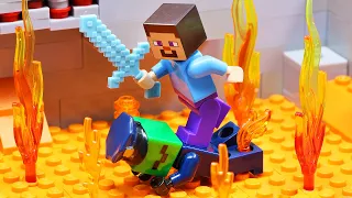 LEGO Land | Lego Minecraft Prison Preak: Escape from Zombie Jail | Lego Minecraft Stop Motion