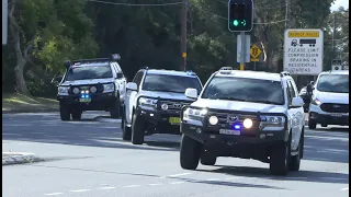 [NSW Police] Tactical Operations Unit Convoy Responding CODE RED