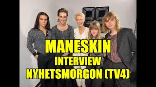 Måneskin interview/intervista for Nyhetsmorgon (TV4)