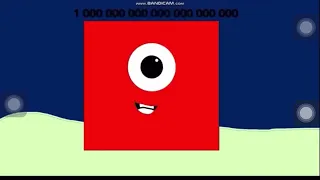 Numberblocks 1000 to 1 Duodecillion but all voices are on 12x faster with pitch change.