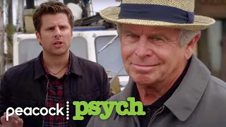 Shawn Gets Dragged By Retired Detectives | Psych