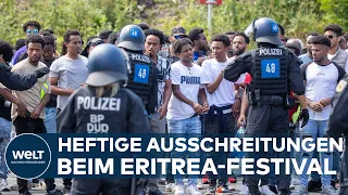 AUSSCHREITUNGEN IN GIESSEN: Gegner des Eritrea-Festival randalieren gegen regimenahes Fest