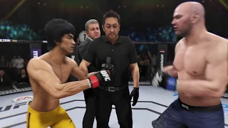 Bruce Lee vs. Dana White (EA Sport UFC 3) - CPU vs. CPU - Crazy UFC 👊🤪