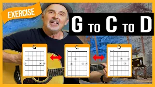 Chord Changing Exercises G to C to D