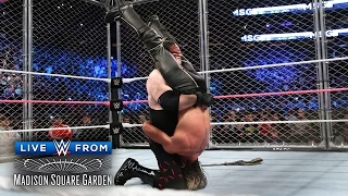 WWE Network: Demon Kane steps inside the cage with a war-torn Seth Rollins -  Live from MSG