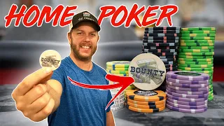 My Deep Stack, Freeze Out, BOUNTY Poker Tournament - How I Host my Annual Home Poker Tournament!