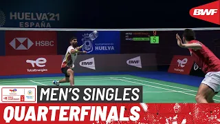 TotalEnergies BWF World Championships 2021 | Kidambi Srikanth (IND) [12] vs Mark Caljouw (NED) | QF