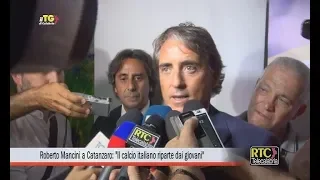 Roberto Mancini a Catanzaro: "Il calcio italiano riparte dai giovani" RTC