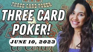 Will the WINNING continue?? 👀 Three Card Poker in Las Vegas! 💚 ☻ → June 10, 2023