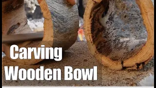 Carving a Wooden Bowl | 100% Hand Tools