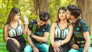 Kiss prank 😘 on Cute friend ll एसा मेरे साथ ही कियू होता है 🥺ll jaysinhh