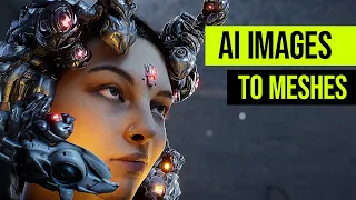 AI images to meshes / Stable diffusion & Blender Tutorial