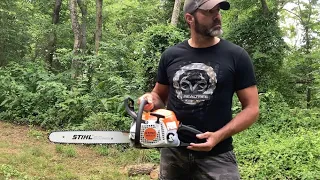 How To Start A STIHL MS211 Chainsaw