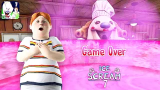 GAME OVER SCENE OF ICE SCREAM 7 FRIENDS : LIS | ICE SCREAM 7 FANMADE