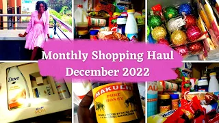 December 2022 Monthly Shopping Haul (with prices ) | Shop with Me | Shopping Haul | Vlogmas  2022