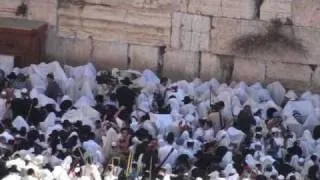 Sukkot - Bircas Kohanim Blessing at Western Wall - Jerusalem