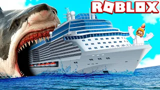 UNO SQUALO GIGANTE HA DISTRUTTO LA NOSTRA NAVE SU ROBLOX!!