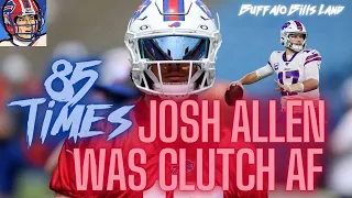 85 Times Josh Allen was Clutch AF in 2021-2022 - Buffalo Bills Highlights