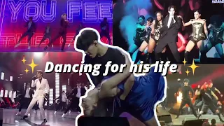 Dimash ✨dancing✨ nonstop because he knows he's a great dancer but pretends is not.