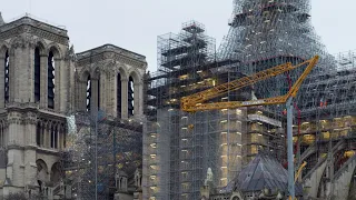 Notre-Dame de Paris : le coq doré, détruit par l'incendie, retrouve le sommet de la flèche