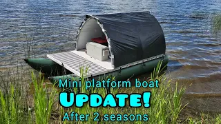 Update on my solar powered mini platform boat!