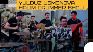 YULDUZ USMONOVA VA HALIM DRUMMER TO'YLARDAGI SUPER IJRO l O'ZBEK PRIMADONNASI l TIMBALES SOLO l