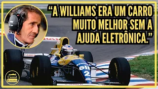 "Damon Hill foi um piloto subestimado." - Alain Prost