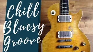 Chill Bluesy Groove | Guitar Backing Track Jam in D Major