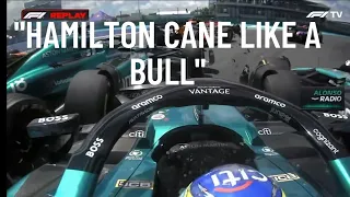 Alonso vs Hamilton Collision Radio : Sprint Miami