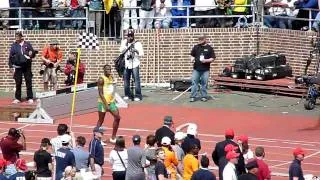 Usain Bolt Warming Up at Penn Relays 2010