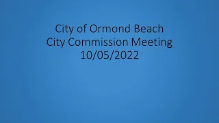 City Commission 10.05.2022