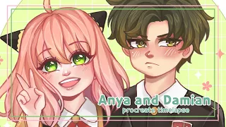 【speedpaint】Anya and Damian | SPY X FAMILY timelapse