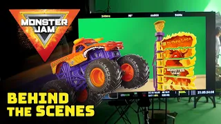 Monster Jam Big Air Challenge toy commercial / Behind the scenes!